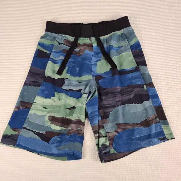 Men's Lululemon M Core Short 11"Inseam Cactus Camo Desert Teal Vintage Green